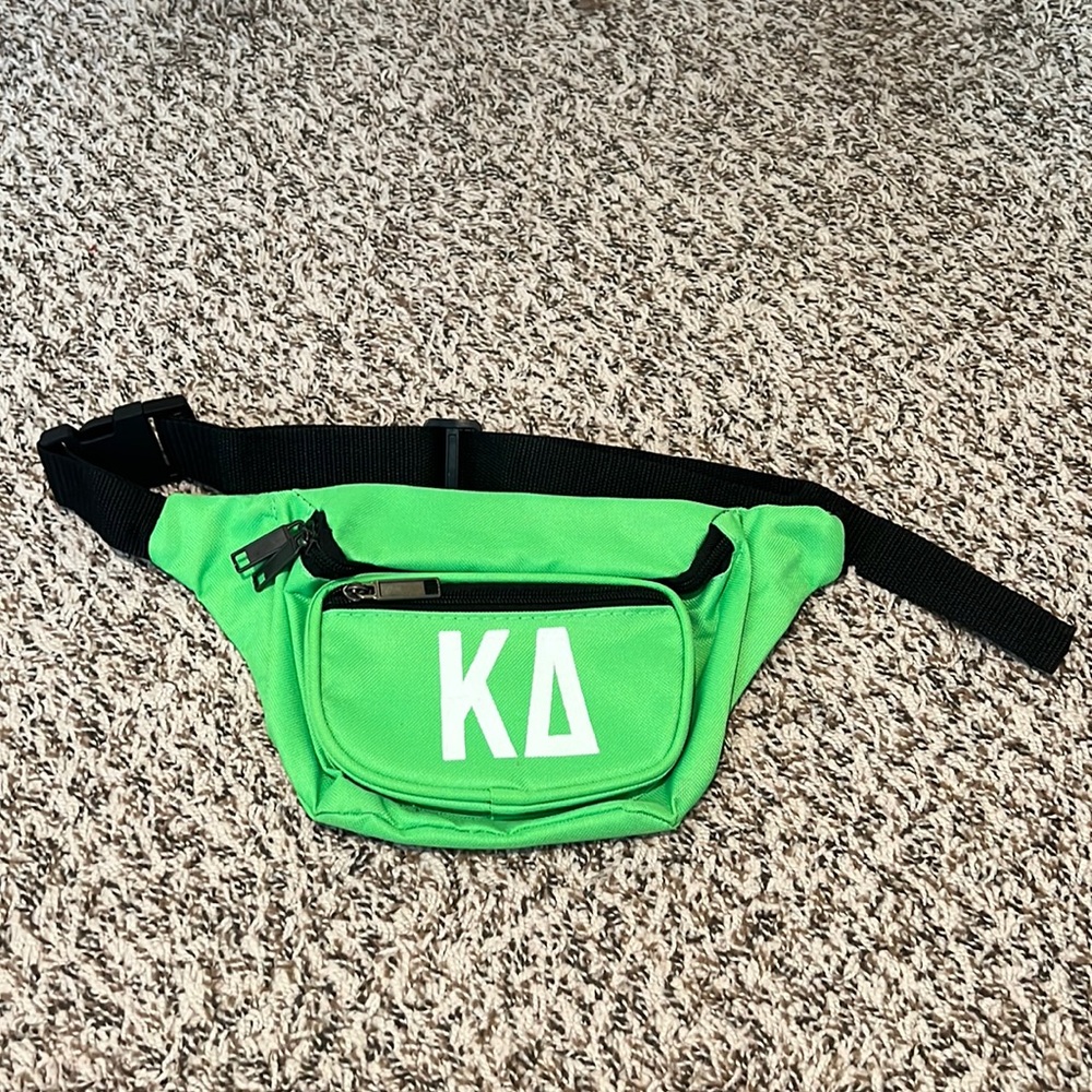 Neon green Kappa Delta Fanny pack - worn once for Bid Day